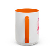 Pink Planet Wrapped In A Bow Accent Coffee Mug