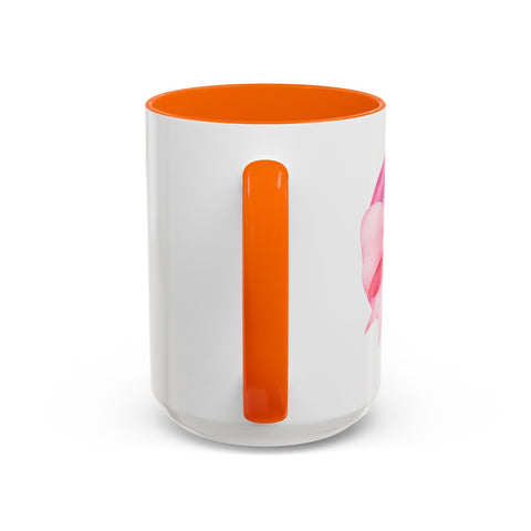 Pink Planet Wrapped In A Bow Accent Coffee Mug