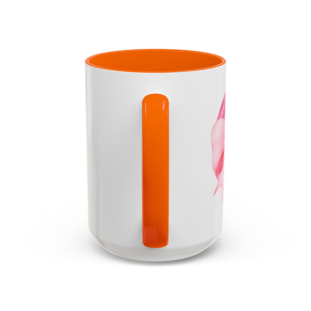 Pink Planet Wrapped In A Bow Accent Coffee Mug