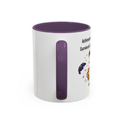 'Achievement Unlocked: Survived A Haunted House' Accent Coffee Mug