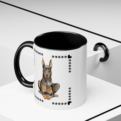 Geeky Good Doberman Accent Coffee Mug
