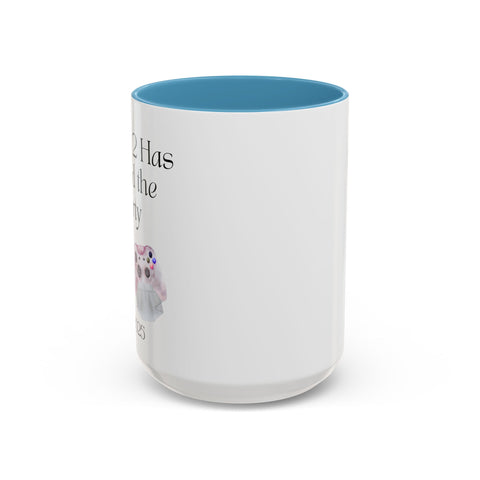 'Player 2 Has Joined The Party' 'Est. 2025' Accent Coffee Mug