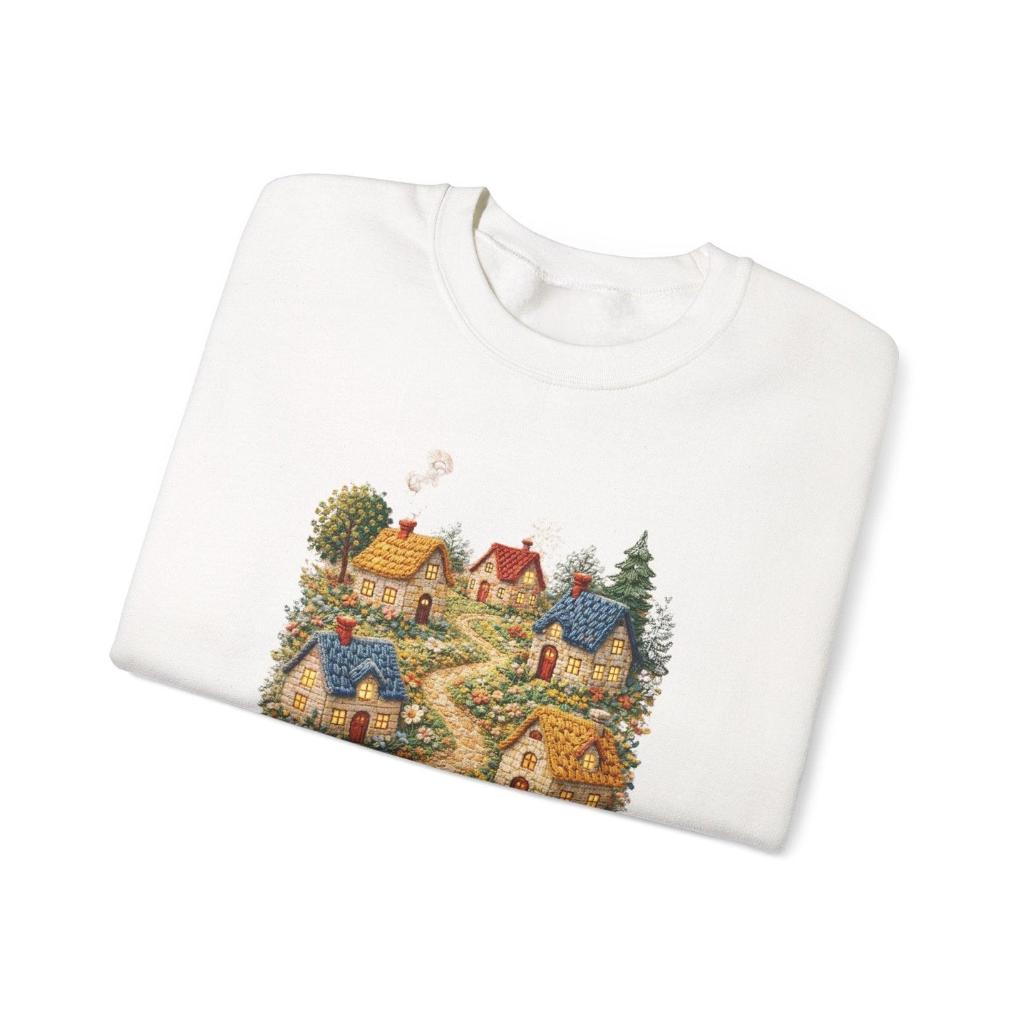Cozy Cottage Pathway Sweatshirt | Country Village Scenic Crewneck