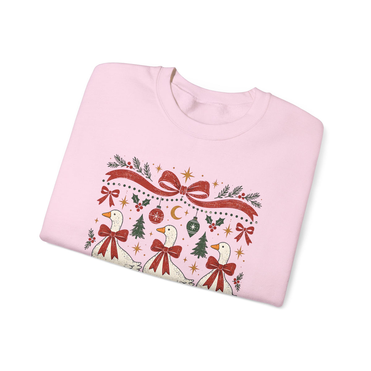 Dancing Angels Christmas Sweatshirt | Holiday Fair Isle Nativity Pattern