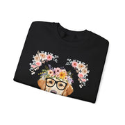 Geeky Goddess Golden Retriever Unisex Crewneck Sweatshirt