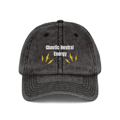 'Chaotic Neutral Energy' Vintage Embroidered Cap