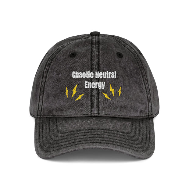 'Chaotic Neutral Energy' Vintage Embroidered Cap