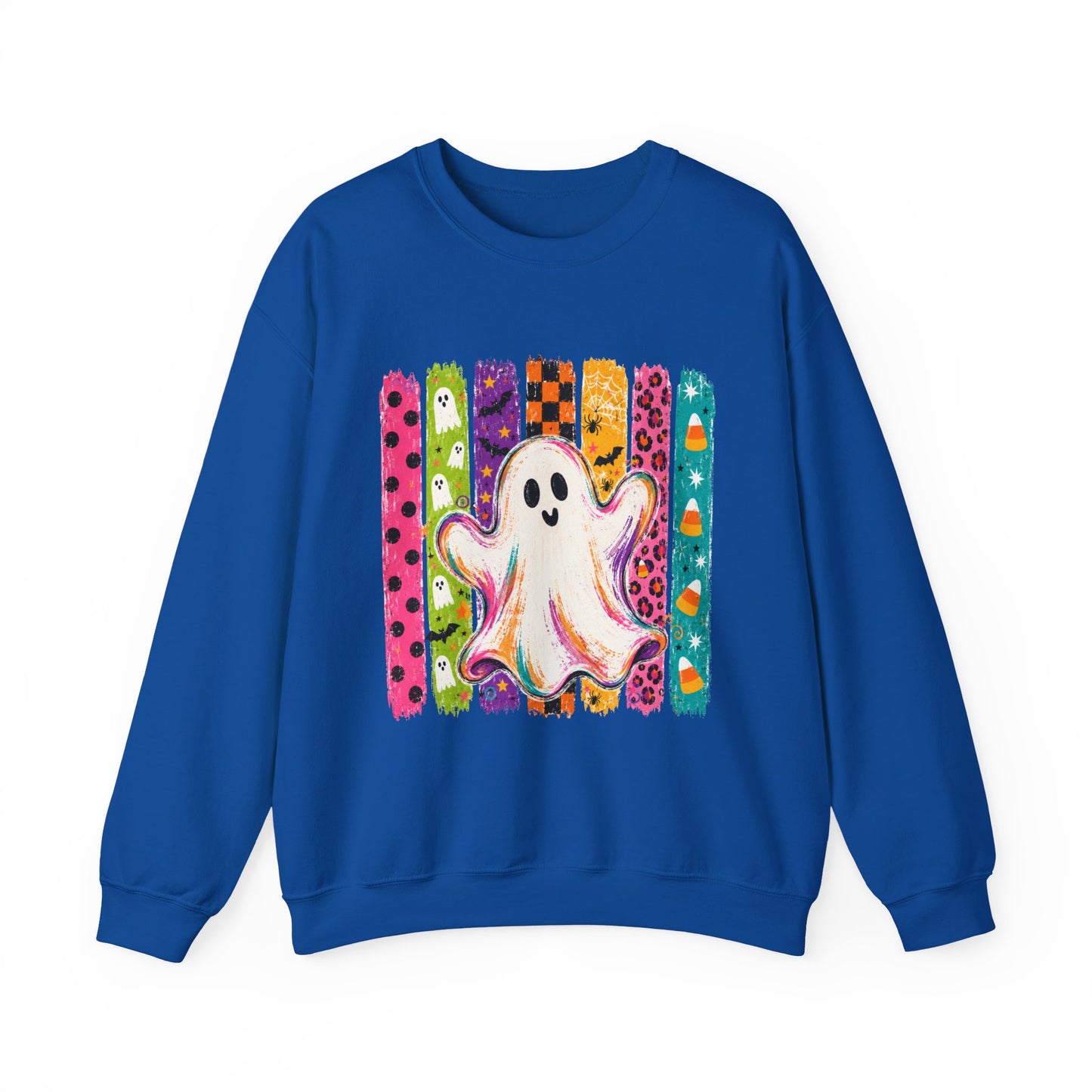 Rainbow Ghost Halloween Sweatshirt | Cute Ghost Graphic Crewneck