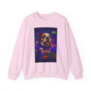 Gaming Dog Crewneck Sweatshirt, Cozy Gamer Gift, Unisex Sweatshirt, Video Game Lover Apparel, Fun Dog Design Sweatshirt