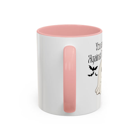 'You and Me Against The World' Accent Coffee Mug