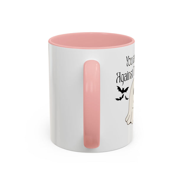 'You and Me Against The World' Accent Coffee Mug