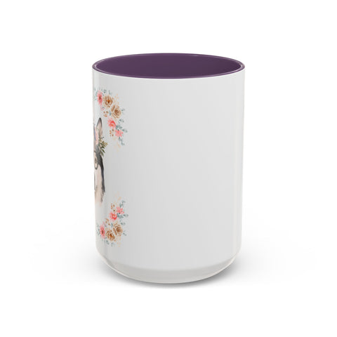 Geeky Goddess Siberian Husky Accent Coffee Mug