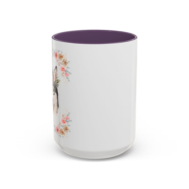 Geeky Goddess Siberian Husky Accent Coffee Mug