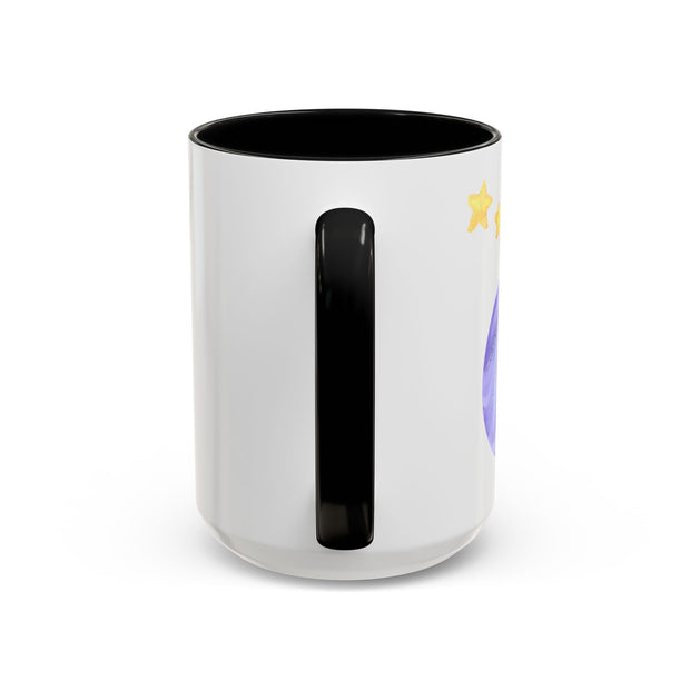 Astronaut Taking Off In Space Accent Coffee Mug