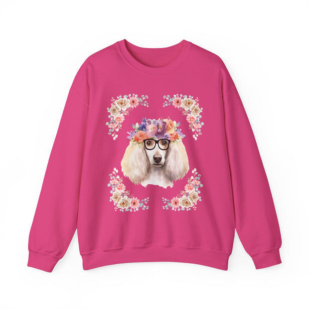 Geeky Goddess French Poodle Unisex Crewneck Sweatshirt
