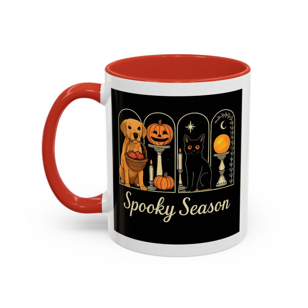 Spooky Season Golden Retriever Accent Coffee Mug