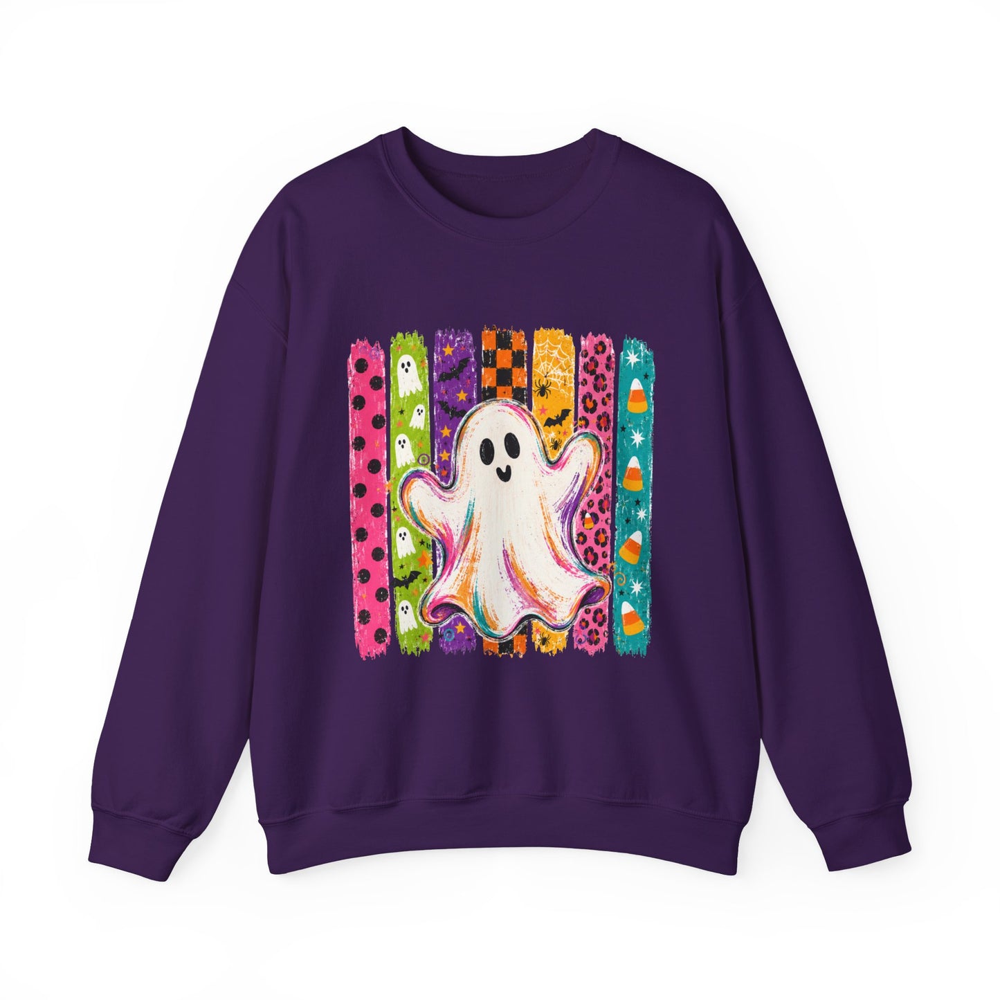 Rainbow Ghost Halloween Sweatshirt | Cute Ghost Graphic Crewneck
