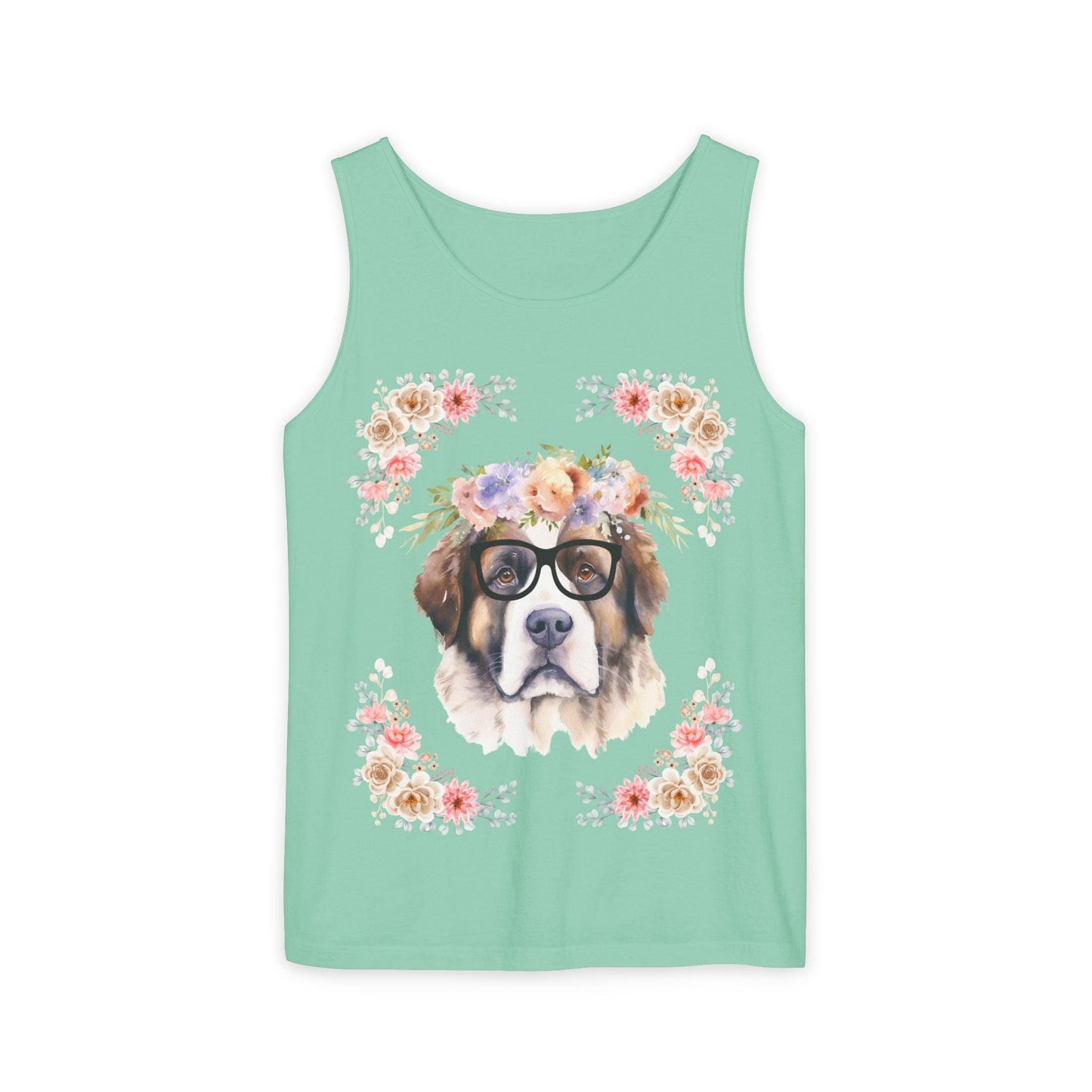 Geeky Goddess Saint Bernard Unisex Tank Top