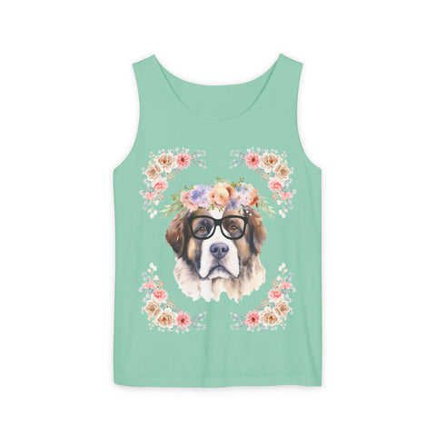 Geeky Goddess Saint Bernard Unisex Tank Top