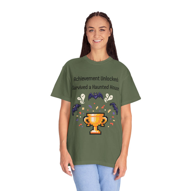 'Achievement Unlocked Haunted House' Unisex T-Shirt