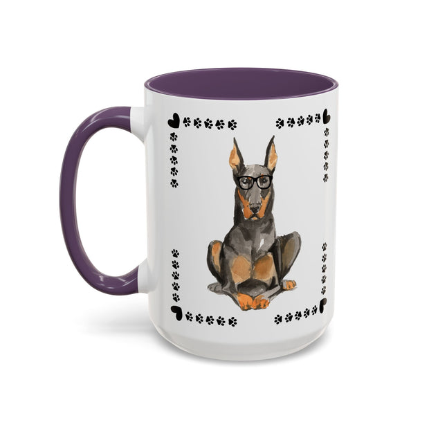 Geeky Good Doberman Accent Coffee Mug