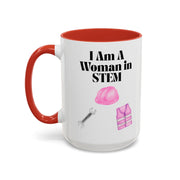 'I Am A Woman In STEM' Engineer Accent Coffee Mug