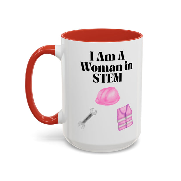 'I Am A Woman In STEM' Engineer Accent Coffee Mug