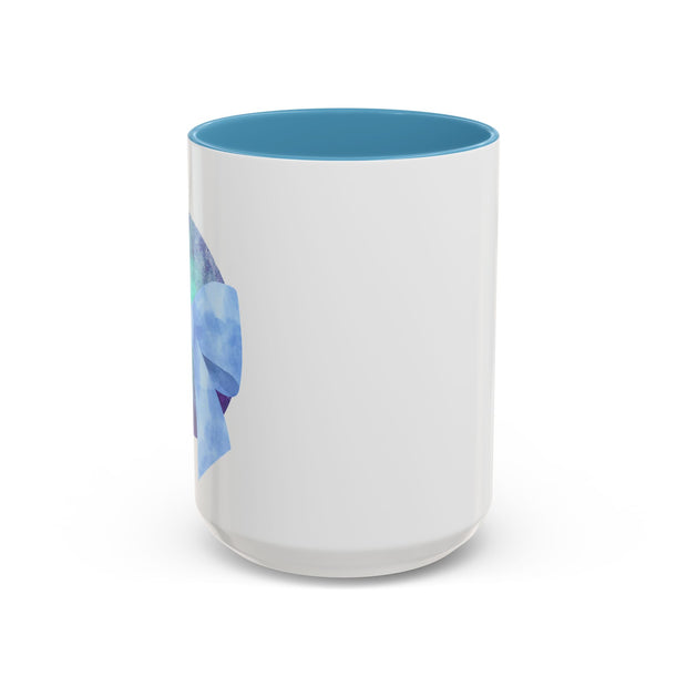 Blue/Green Planet Wrapped In A Bow Accent Coffee Mug