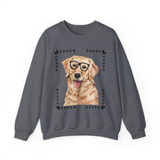 Geeky Good Golden Retriever Unisex Crewneck Sweatshirt