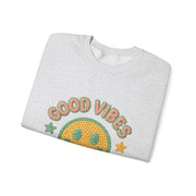 Good Vibes Crewneck Sweatshirt, Cozy Unisex Sweatshirt, Happy Apparel Gift, Positive Energy Fashion, Comfortable Casual Wear, Trendy [...]