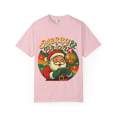 'Merry & Bright' Santa Unisex T-Shirt