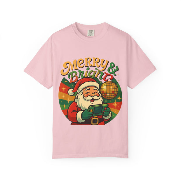 'Merry & Bright' Santa Unisex T-Shirt