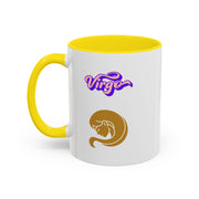 'Virgo' Zodiac Accent Coffee Mug