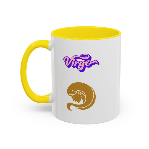 'Virgo' Zodiac Accent Coffee Mug