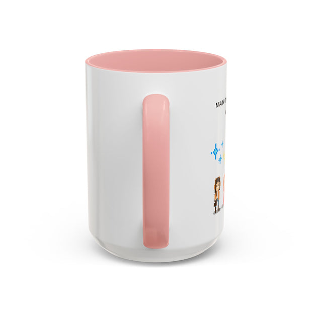 'Main Character Mode: Activated' Accent Coffee Mug