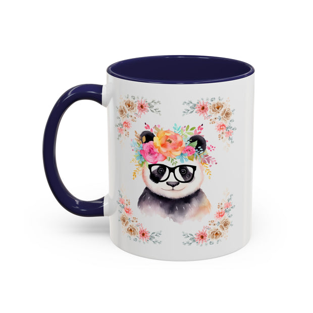 Geeky Goddess Panda Accent Coffee Mug