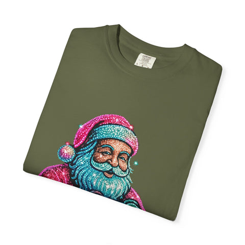Stay Merry Game On Santa T-Shirt | Christmas Gaming Tee