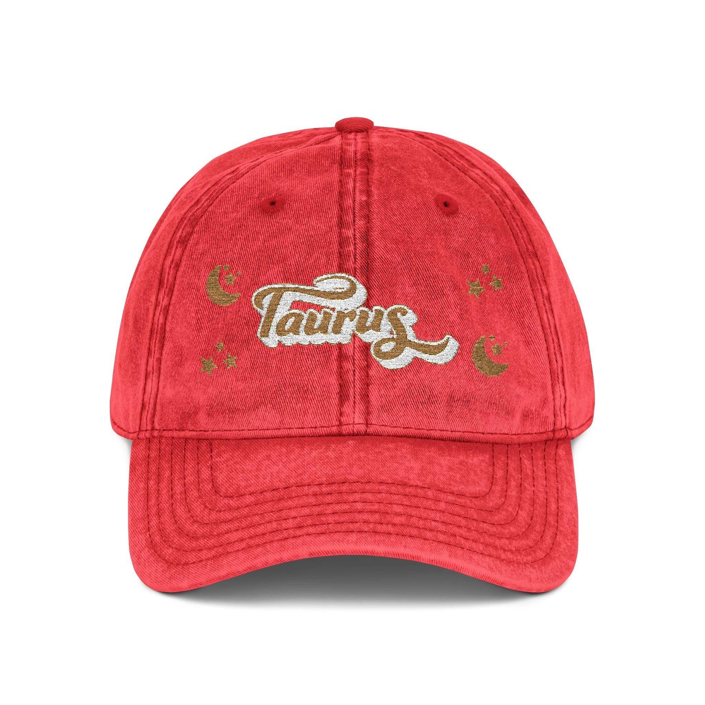 'Taurus' Vintage Embroidered Cap