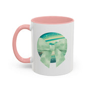Green Planet Wrapped In A Bow Accent Coffee Mug