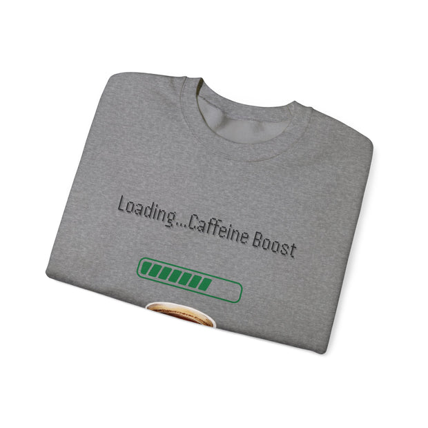 'Loading...Caffeine Boost' Unisex Crewneck Sweatshirt