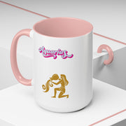 'Aquarius' Zodiac Accent Coffee Mug