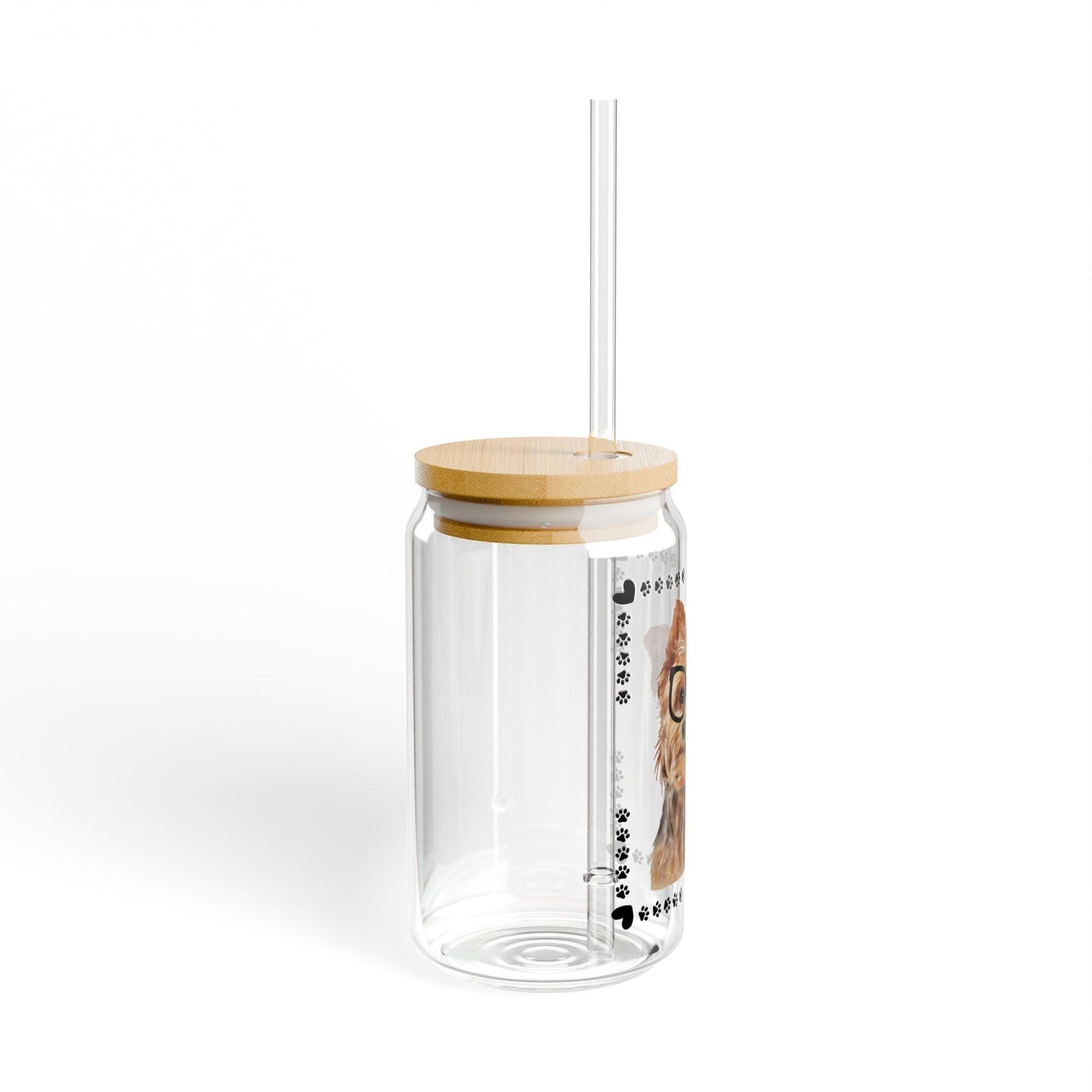Geeky Good Yorkie Sipper Glass