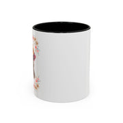 Geeky Goddess Dark Gray Cat Accent Coffee Mug