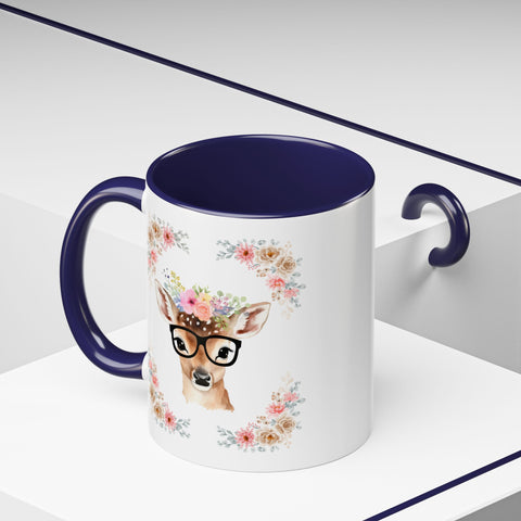 Geeky Goddess Deer Accent Coffee Mug