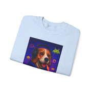 Game On Beagle Sweatshirt, Gamer Gift, Cute Pet Sweatshirt, Video Game Crewneck, Unique Dog Lover Apparel