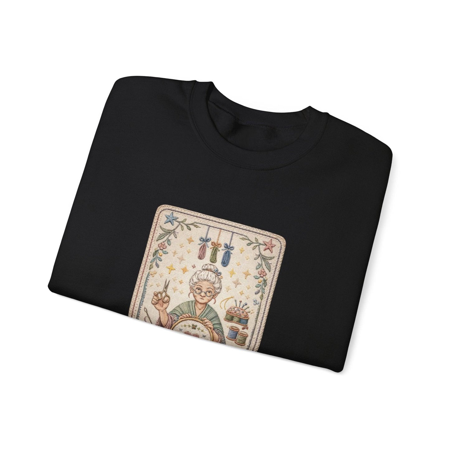 Vintage Embroiderer Illustration Sweatshirt | The Stitcher Crewneck