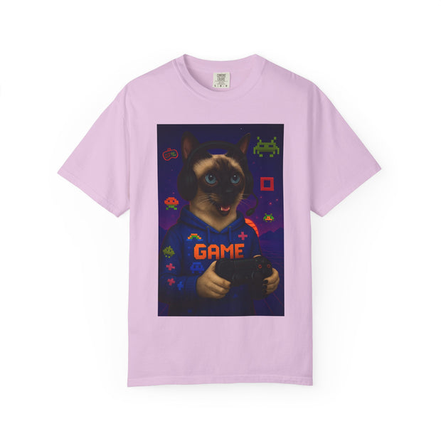 Game On Siamese Cat Unisex T-Shirt