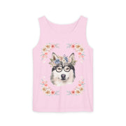 Geeky Goddess Siberian Husky Unisex Tank Top