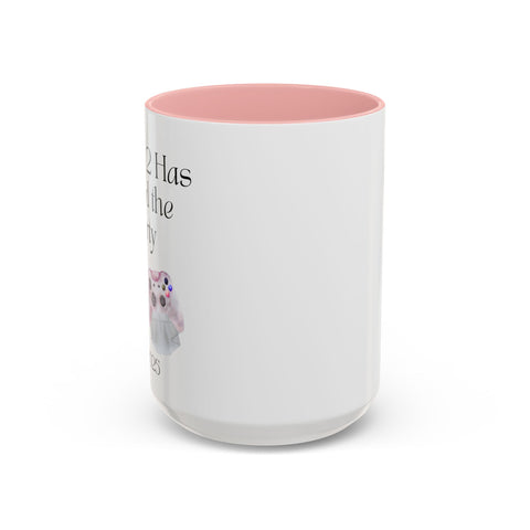 'Player 2 Has Joined The Party' 'Est. 2025' Accent Coffee Mug