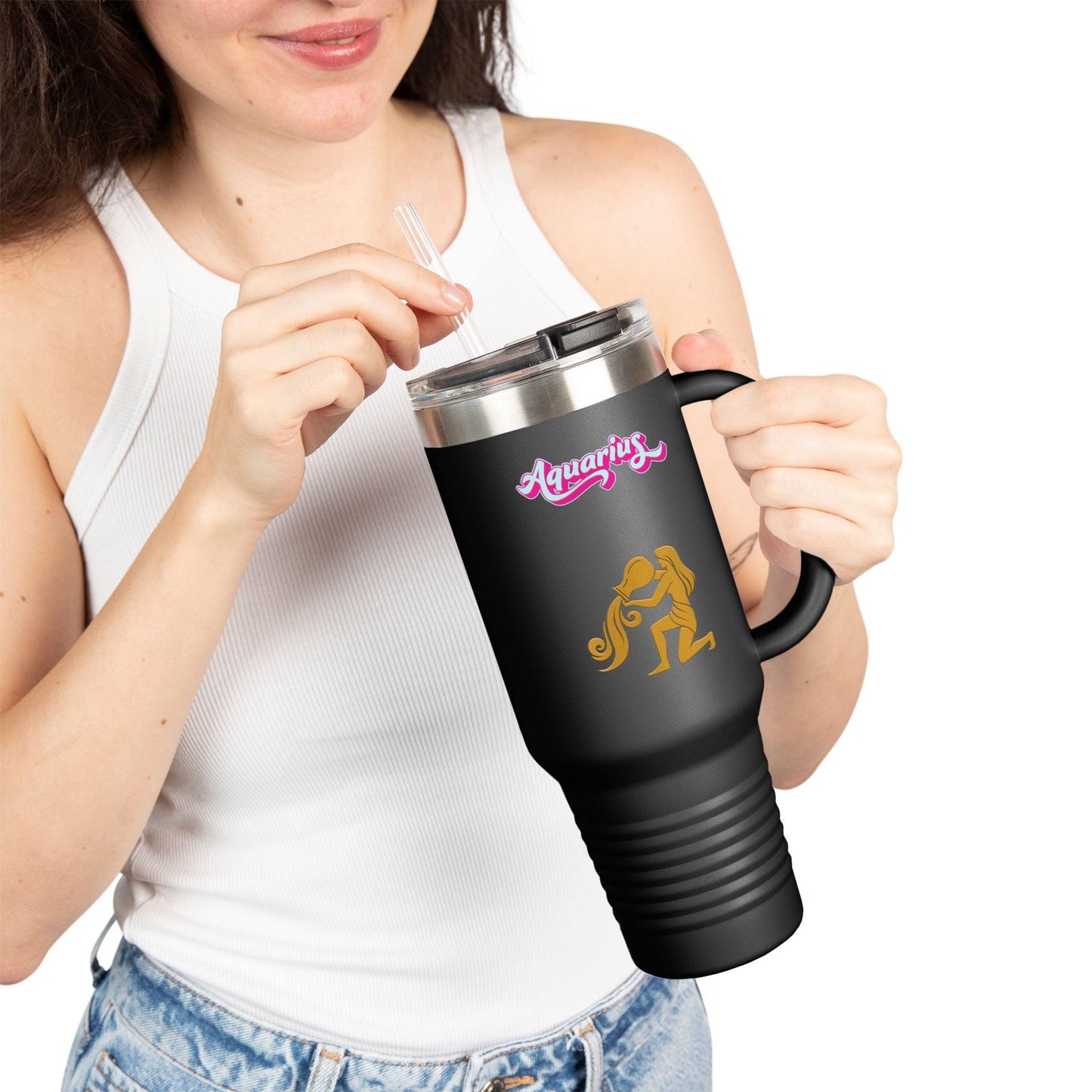 'Aquarius' Insulated Travel Mug, 40oz